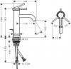 Hansgrohe Tecturis S Jednouchwytowe baterie umywalkowe Czarny Matowy 73310670
